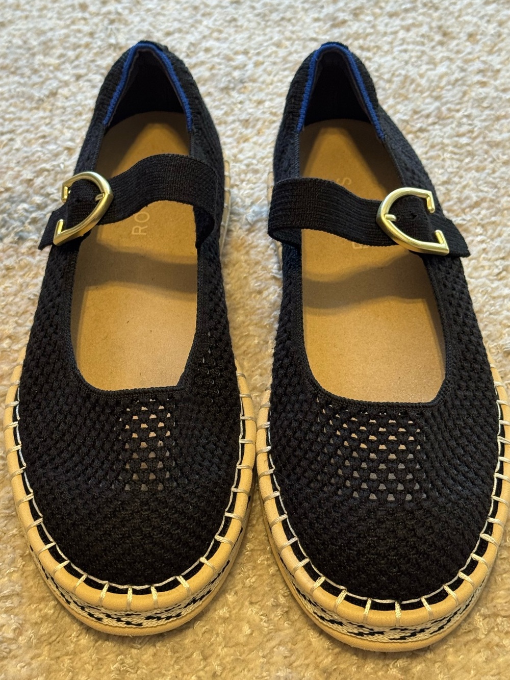 NEW Rothy's The Espadrille Mary Jane in Black - Picture 7 of 11